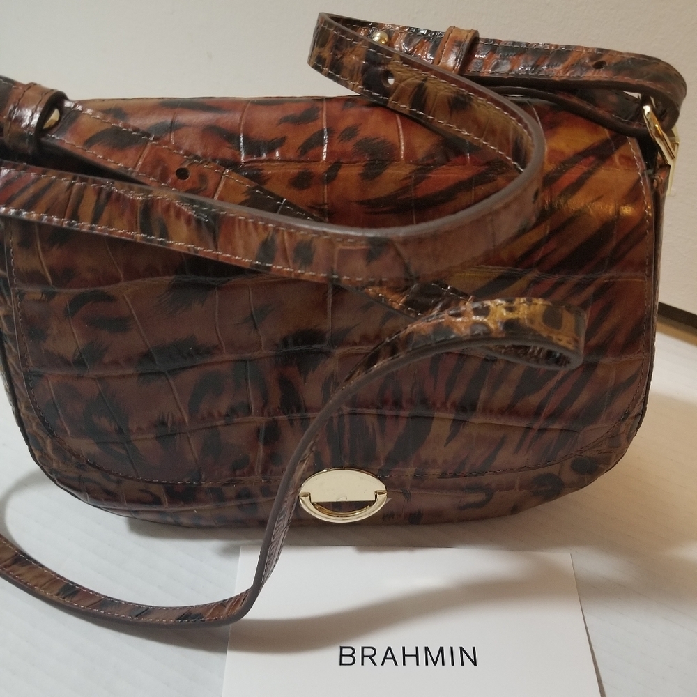 NWT Brahmin Small Nadine Cognac HENDRIX